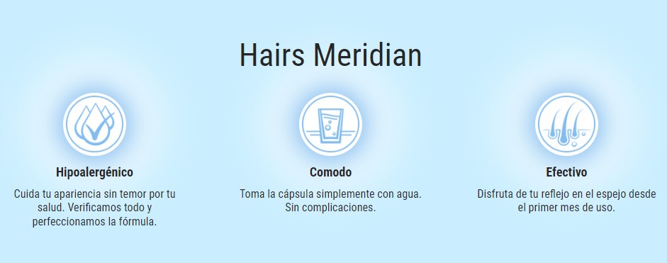 hairs meridian cápsulas