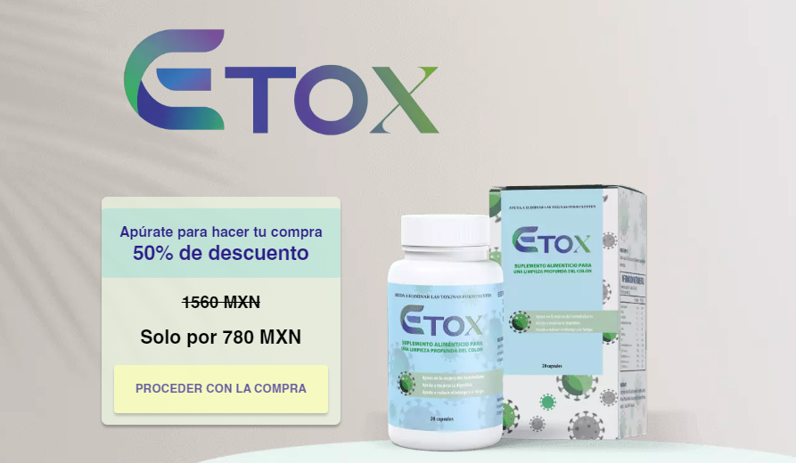 E-tox contiene solo ingredientes