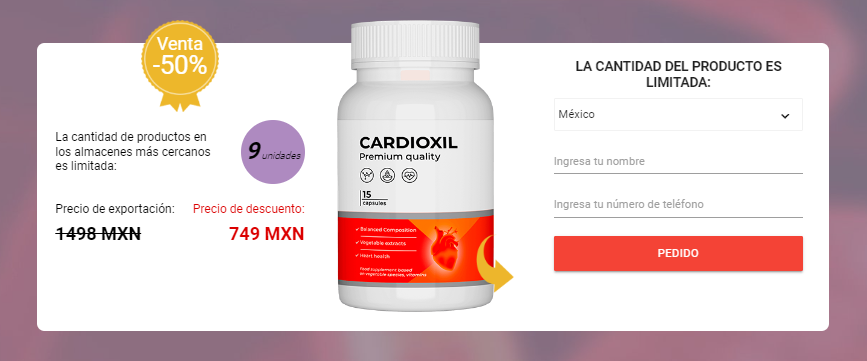 Cardioxil Capsulas Mexico
