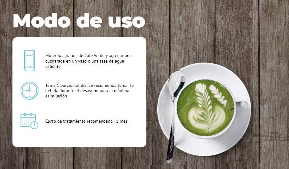 Cafe Verde Precio